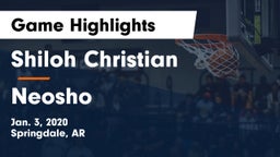 Shiloh Christian  vs Neosho  Game Highlights - Jan. 3, 2020