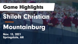 Shiloh Christian  vs Mountainburg  Game Highlights - Nov. 13, 2021