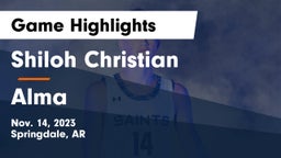 Shiloh Christian  vs Alma  Game Highlights - Nov. 14, 2023