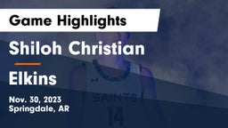 Shiloh Christian  vs Elkins  Game Highlights - Nov. 30, 2023