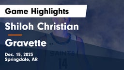 Shiloh Christian  vs Gravette  Game Highlights - Dec. 15, 2023