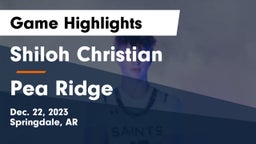 Shiloh Christian  vs Pea Ridge  Game Highlights - Dec. 22, 2023