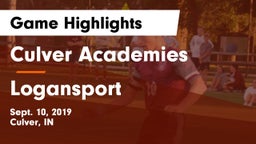 Culver Academies vs Logansport  Game Highlights - Sept. 10, 2019