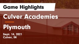 Culver Academies vs Plymouth  Game Highlights - Sept. 14, 2021