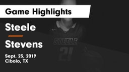 Steele  vs Stevens  Game Highlights - Sept. 23, 2019