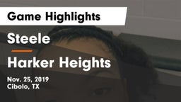 Steele  vs Harker Heights  Game Highlights - Nov. 25, 2019