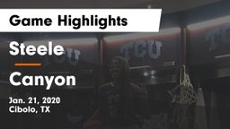 Steele  vs Canyon  Game Highlights - Jan. 21, 2020
