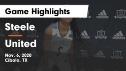 Steele  vs United  Game Highlights - Nov. 6, 2020