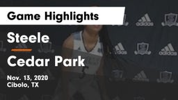 Steele  vs Cedar Park  Game Highlights - Nov. 13, 2020
