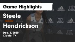 Steele  vs Hendrickson  Game Highlights - Dec. 4, 2020