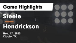 Steele  vs Hendrickson  Game Highlights - Nov. 17, 2023