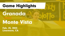 Granada  vs Monte Vista  Game Highlights - Feb. 25, 2023