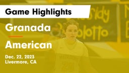 Granada  vs American  Game Highlights - Dec. 22, 2023