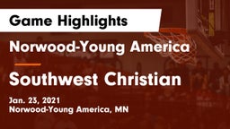 Norwood-Young America  vs Southwest Christian  Game Highlights - Jan. 23, 2021