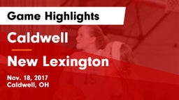 Caldwell  vs New Lexington  Game Highlights - Nov. 18, 2017