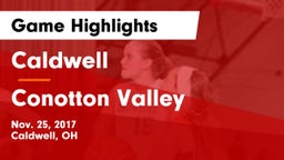 Caldwell  vs Conotton Valley  Game Highlights - Nov. 25, 2017