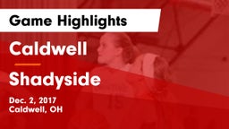 Caldwell  vs Shadyside  Game Highlights - Dec. 2, 2017
