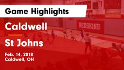 Caldwell  vs  St Johns Game Highlights - Feb. 14, 2018