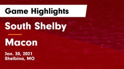 South Shelby  vs Macon  Game Highlights - Jan. 30, 2021