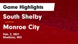 South Shelby  vs Monroe City  Game Highlights - Feb. 2, 2021