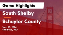 South Shelby  vs Schuyler County Game Highlights - Jan. 20, 2024