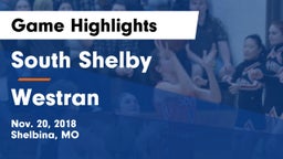 South Shelby  vs Westran  Game Highlights - Nov. 20, 2018