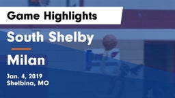 South Shelby  vs Milan  Game Highlights - Jan. 4, 2019
