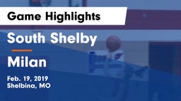 South Shelby  vs Milan  Game Highlights - Feb. 19, 2019