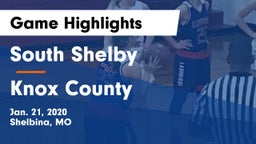 South Shelby  vs Knox County  Game Highlights - Jan. 21, 2020