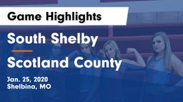 South Shelby  vs Scotland County  Game Highlights - Jan. 25, 2020