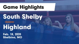 South Shelby  vs Highland  Game Highlights - Feb. 18, 2020