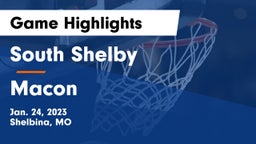South Shelby  vs Macon  Game Highlights - Jan. 24, 2023