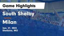 South Shelby  vs Milan  Game Highlights - Jan. 27, 2023