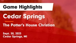 Cedar Springs  vs The Potter's House Christian  Game Highlights - Sept. 30, 2023