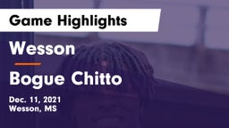 Wesson  vs Bogue Chitto  Game Highlights - Dec. 11, 2021