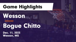 Wesson  vs Bogue Chitto  Game Highlights - Dec. 11, 2023