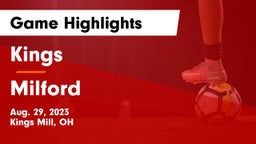 Kings  vs Milford  Game Highlights - Aug. 29, 2023