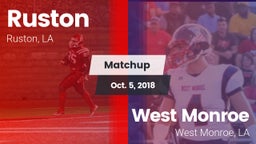 Matchup: Ruston  vs. West Monroe  2018