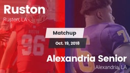 Matchup: Ruston  vs. Alexandria Senior  2018