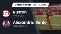 Recap: Ruston  vs. Alexandria Senior  2018