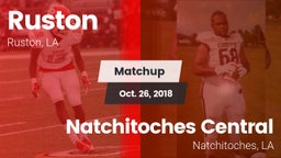 Matchup: Ruston  vs. Natchitoches Central  2018