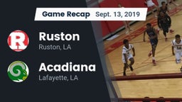 Recap: Ruston  vs. Acadiana  2019