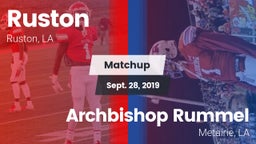 Matchup: Ruston  vs. Archbishop Rummel  2019