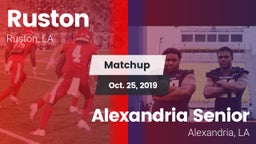 Matchup: Ruston  vs. Alexandria Senior  2019