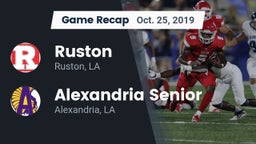 Recap: Ruston  vs. Alexandria Senior  2019