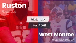 Matchup: Ruston  vs. West Monroe  2019