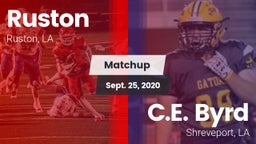 Matchup: Ruston  vs. C.E. Byrd  2020