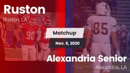 Matchup: Ruston  vs. Alexandria Senior  2020