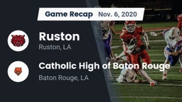 Recap: Ruston  vs. Catholic High of Baton Rouge 2020