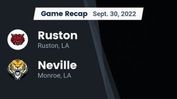 Recap: Ruston  vs. Neville  2022